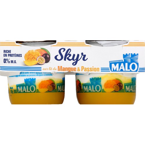 Skyr sur lit de mangue passion 4x100g
