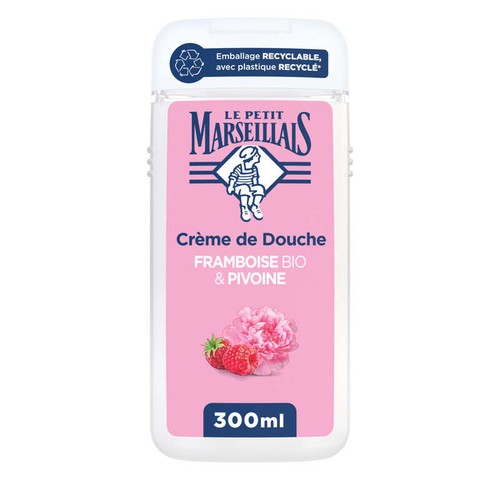 Le Petit Marseillais Crème de Douche Extra douce framboise Bio & pivoine 300ml