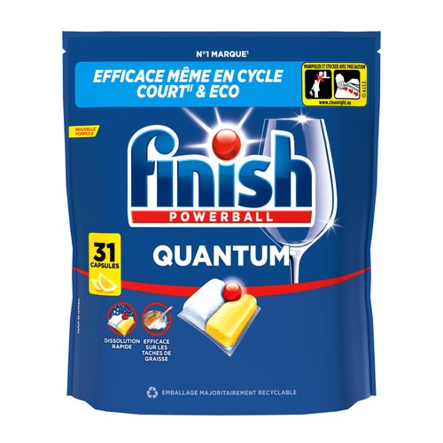 Finish Quantum Capsules Lave-vaisselle Citron x31
