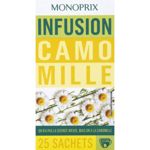 Monoprix Infusion Camomille 25 Sachets 20g