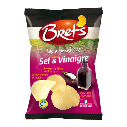 Bret's Chips Saveur Sel et Vinaigre 125g