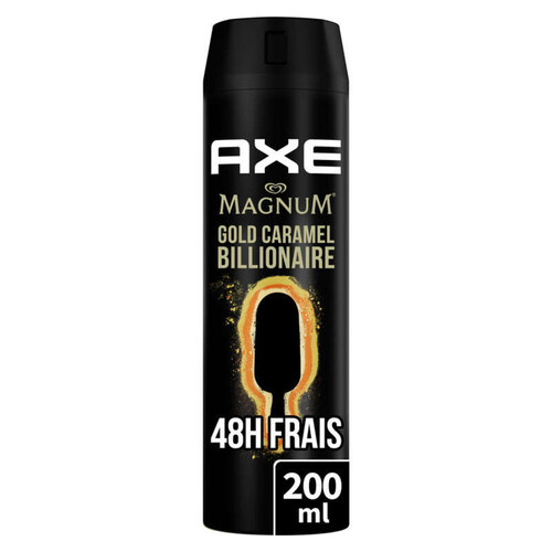 Axe Déodorant Magnum Gold Caramel Billionaire 48h Non-Stop Frais 200ml