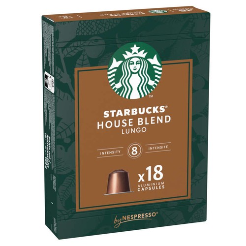Starbucks by Nespresso house blend lungo x18 103g