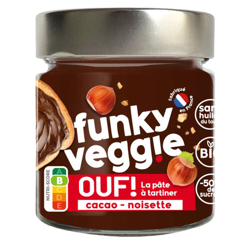 Funky Veggie Ouf! La Pâte À Tartiner Bio Cacao-Noisette 200G