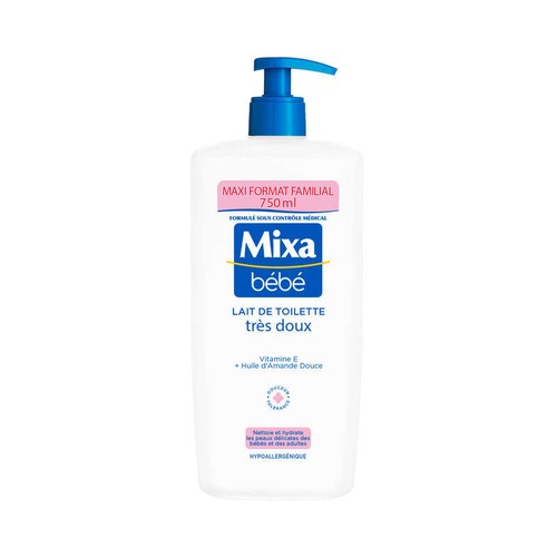 Mixa Bébé Lait de Toilette très Doux 750ml