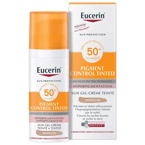 [Para] Eucerin Sun Pigment Control Gel Crème Teinte spf50+ 50ml