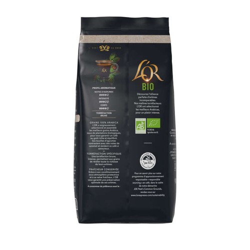 L'Or Café Bio en grains 900g