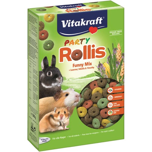 Vitakraft Party Rollis Aliment Pour Rongeur 500g