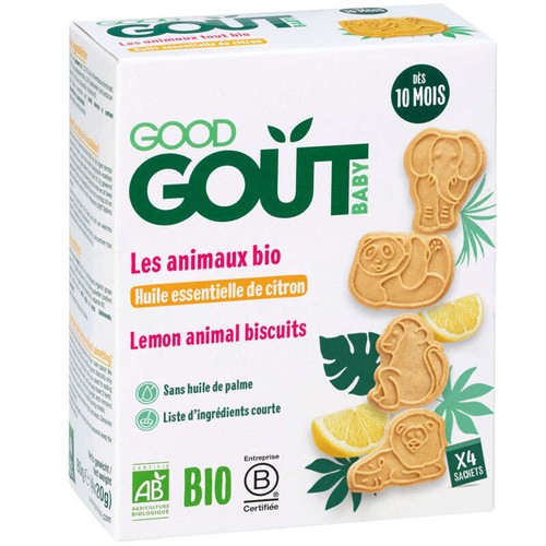 Good Goût Les Animaux Tout Bio Citron Dès 10 Mois 80g