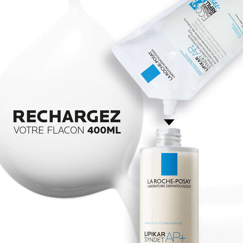 [Para] La Roche-Posay Libikar Syndet AP+ Crème Lavante Relipidante Eco Recharge 400ml