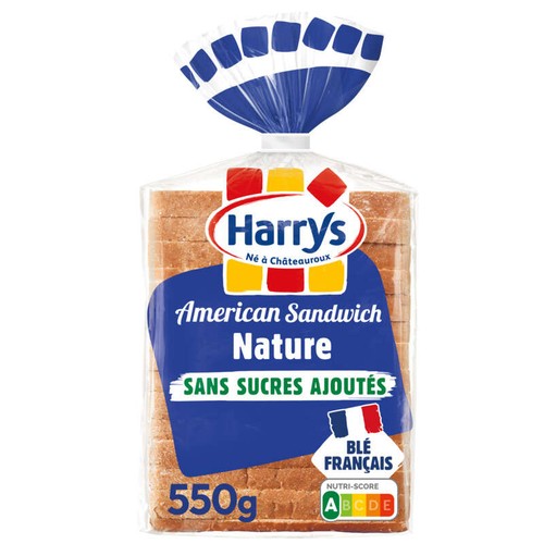 Harrys American sandwich nature sans sucres ajoutés 550g