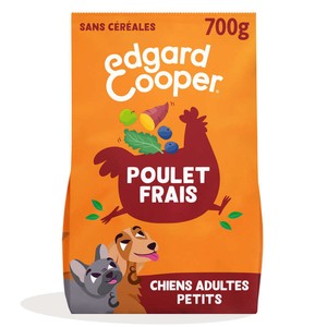 Edgard Cooper Croquettes pour petits chiens adultes poulet sans céréales 700g