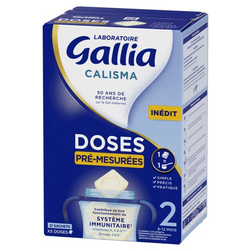 Laboratoire Gallia Calisma Pocket Lait 2ème âge De 6 à 12 mois 504g