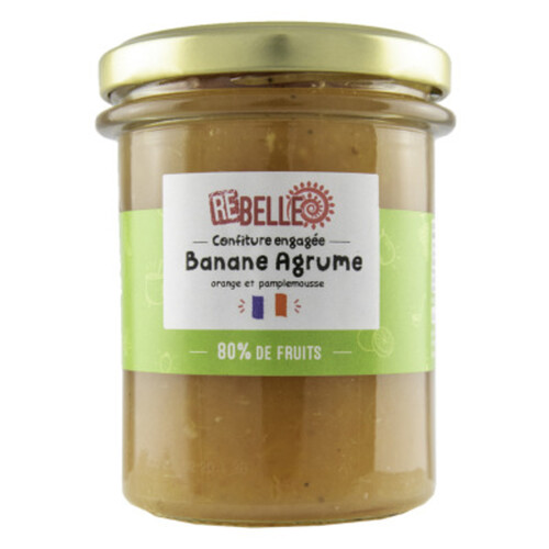 Re-belle Confiture Banane et Agrume 230g