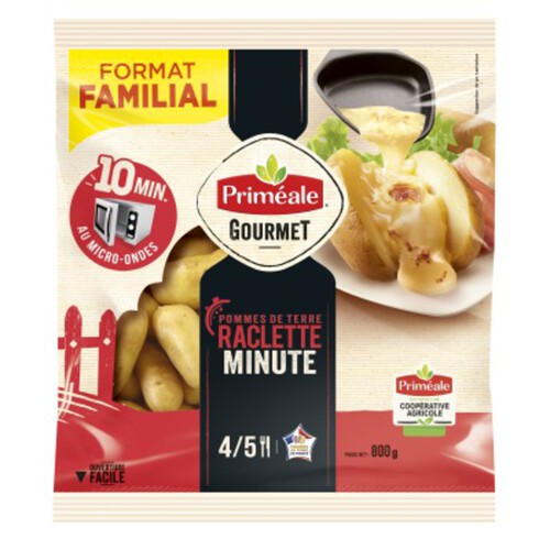 Priméale Pommes de Terre Raclette Minute 800g