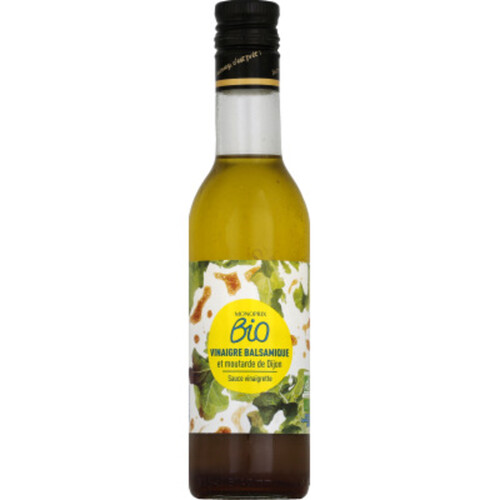 Monoprix Bio Sauce vinaigrette balsamique et moutarde de Dijon 35cl