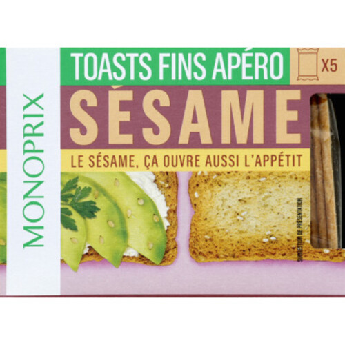 Monoprix Mini Toast Apéro Sésame 100g