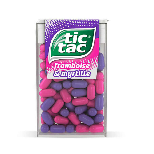 Tic Tac bonbons goût myrtille & framboise x110 - 54g