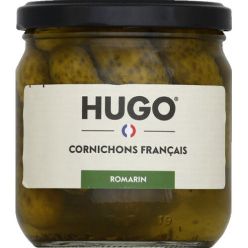 Hugo Cornichons Français Romarin 390g