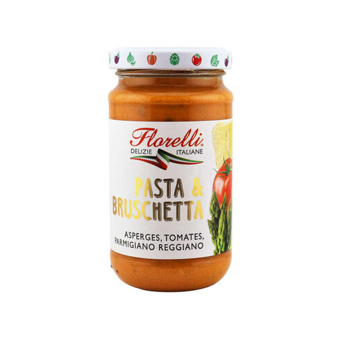 Florelli Pasta & Brushetta Asperges Tomates et Parmigiano Reggianno 190g