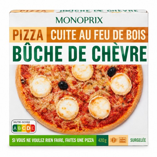 Monoprix Pizza bûche de Chèvre 420g