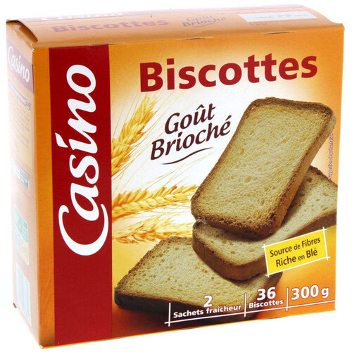 Biscottes - Goût brioché - x36 - 300g