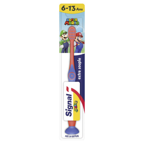 Signal Brosse à Dents Mario Junior 6-13 ans Extra-Souple x1