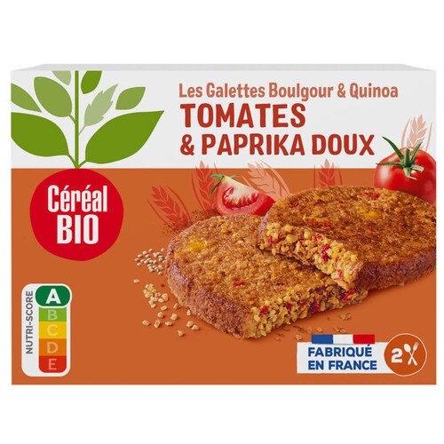 Céréal Bio Galettes au quinoa et boulghour à la tomate sans viande bio 200g