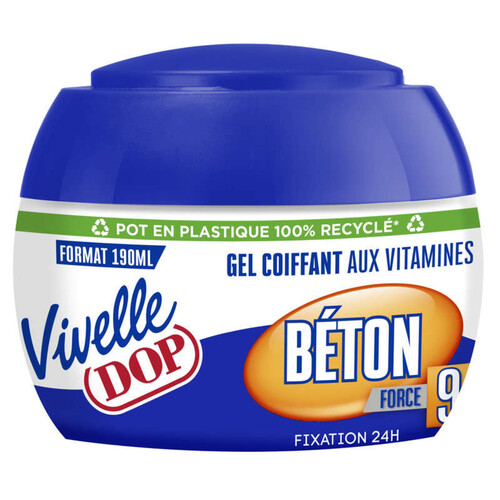 Vivelle Dop Gel aux Vitamines Fixation 24H Béton Force 9 400ml