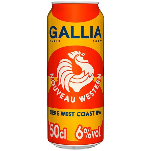 Gallia Nouveau Western Bière West Coast IPA non filtrée 50cl