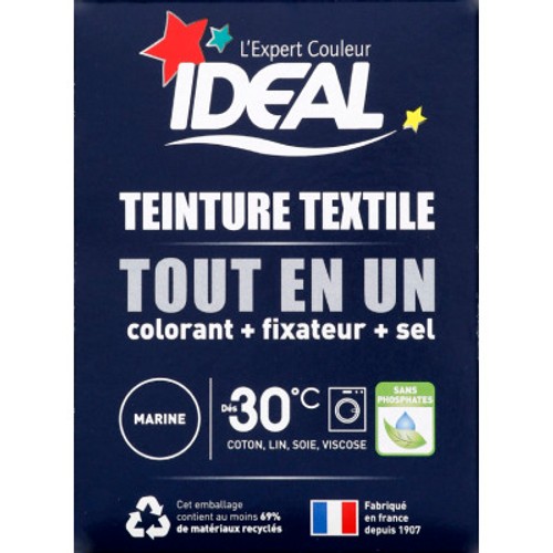 Idéal Teinture Textile Tout en Un Mini Marine 230g