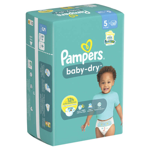 Pampers Couches Baby Dry T5 x20