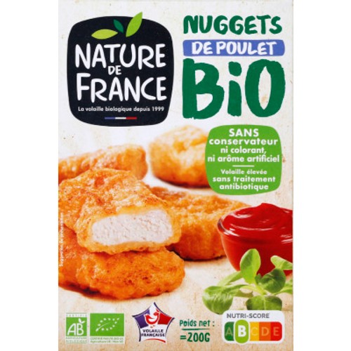 Nature de France Nuggets de volaille Bio 200g
