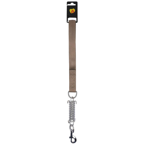 Animalis Laisse Amortisseur Confort de 25mm et 50cm pour Chien Taupe