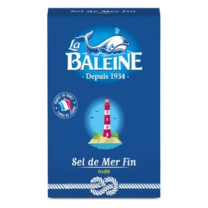 La Baleine Sel de mer fin iodé étui carton 500g
