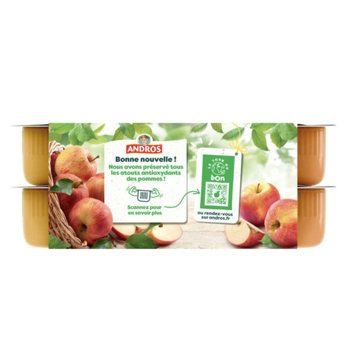 Andros Compote aux fruits 16 x 100g