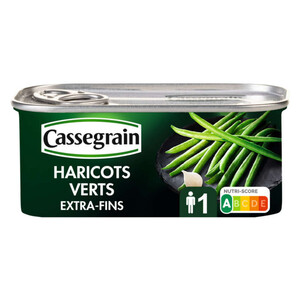 Cassegrain Haricots Verts Extra-Fins Cueillis et Rangés Main 110g