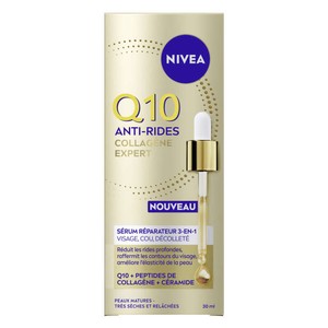 Nivea Sérum Réparateur 3-en-1 Anti-Rides Q10 Collagène 30ml