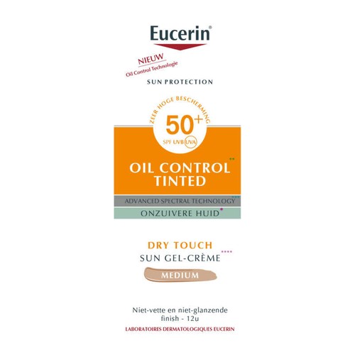 Eucerin Sun Protection Oil Control Gel-Crème Teintée Médium SPF50+ 50ml