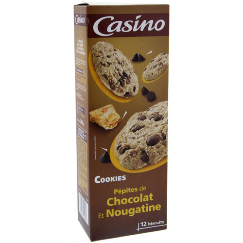 Casino Cookies - Nougatine - Pépites de chocolat - 200g