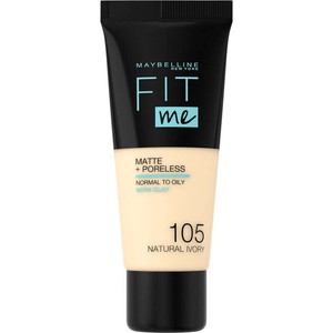 Maybelline New York Fit Me! Fond De Teint Liquide Matte + Poreless Ivoire Naturel 30 ml