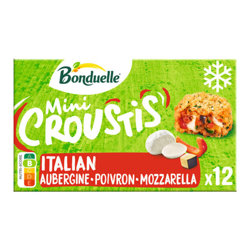 Bonduelle Mini Croustis Italian Aubergine Courgette Mozzarella 240g
