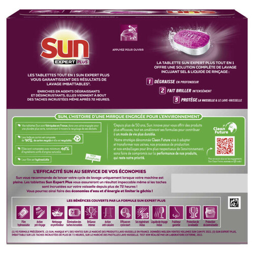 Sun Expert Plus tout en un Tablettes pour Lave-vaisselle x 40