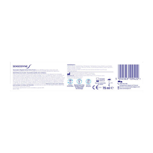 Sensodyne Dentifrice Extra Fresh 75ml