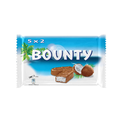 Bounty Barres Bounty au chocolat fourré de noix de coco 285g