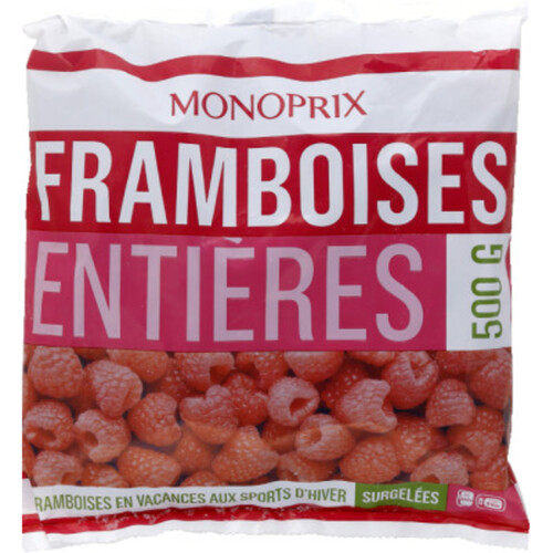 Monoprix Framboises Entières 500g