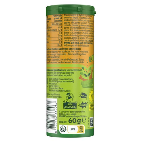 Knorr Secret d’arômes aux épices douces tube 60g