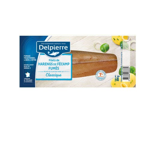 Delpierre Filets De Hareng Fumés Doux 200g
