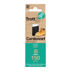 La Brosse Et Dupont 1Pair Lacet 150 Noir Cordonnet