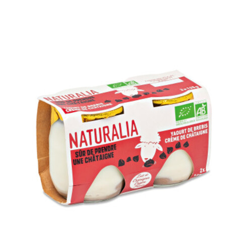 Naturalia Yaourt De Brebis Et Crème de Châtaigne Bio 2x125g